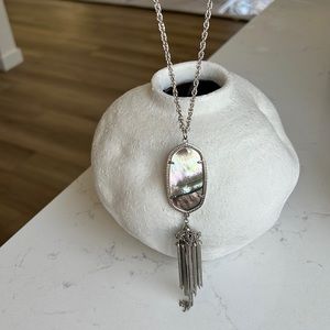 Silver Multi color Kendra Scott Rayne Necklace